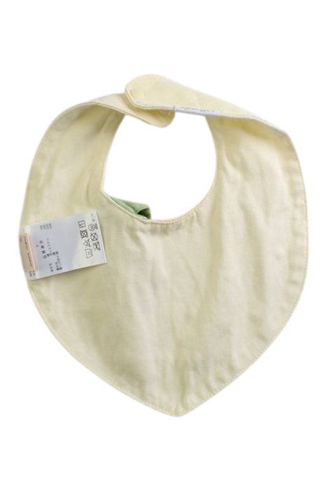 A Yellow Bibs from Petit Main in size O/S for girl. (Back View)