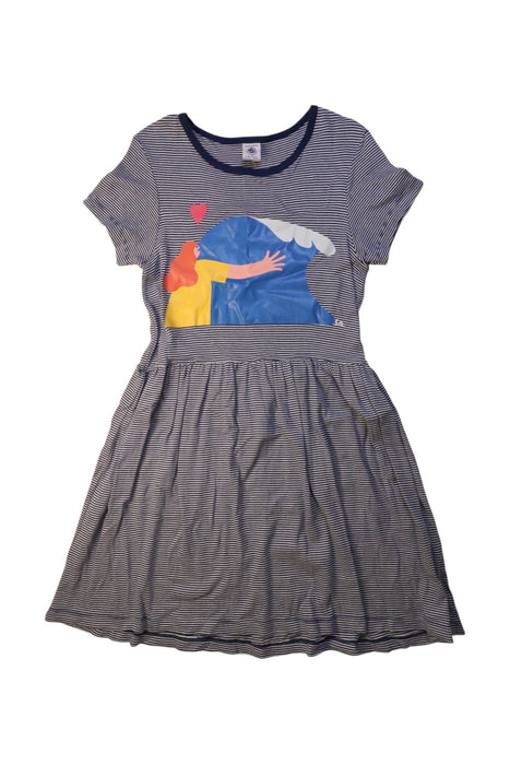 A Multicolour Short Sleeve Dresses from Petit Bateau in size 10Y for girl. (Front View)