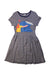 A Multicolour Short Sleeve Dresses from Petit Bateau in size 10Y for girl. (Front View)