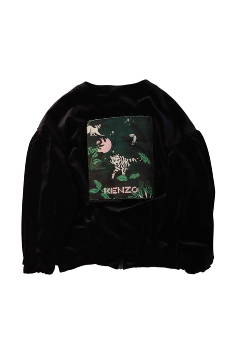 A Black Zippered Sweatshirts from Kenzo in size 8Y for girl. (Back View)