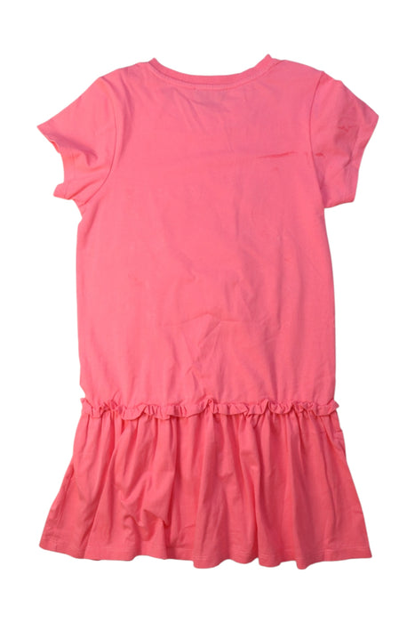 A Pink Short Sleeve Dresses from Moschino in size 8Y for girl. (Back View)