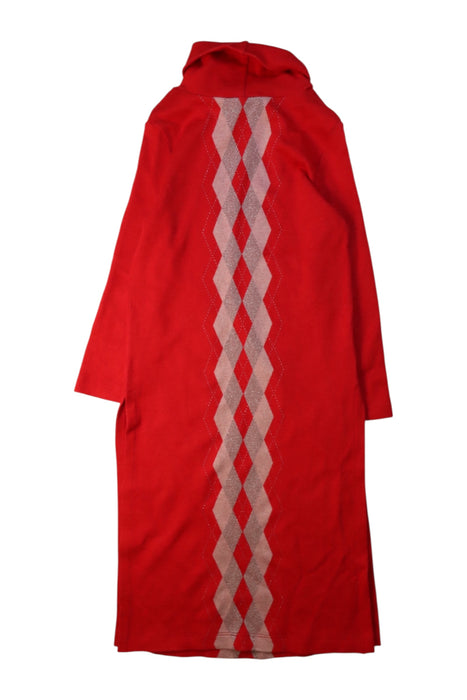 A Red Sweater Dresses from I Pinco Pallino in size 6T for girl. (Back View)