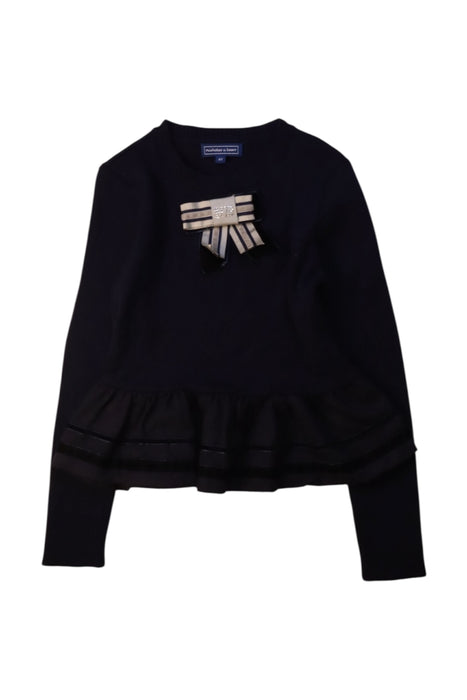 A Black Long Sleeve Tops from Nicholas & Bears in size 6T for girl. (Front View)
