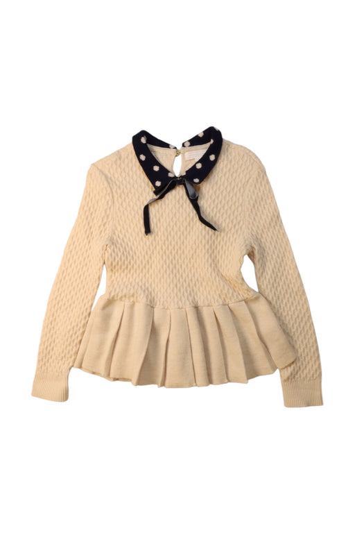 A Beige Long Sleeve Tops from Nicholas & Bears in size 3T for girl. (Front View)