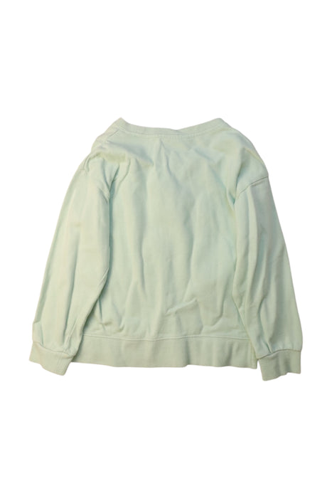 A Green Crewneck Sweatshirts from Seed in size 6T for girl. (Back View)