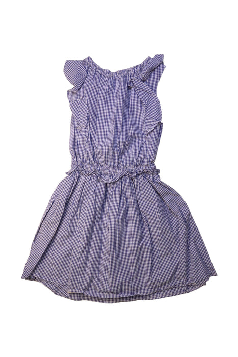 A Blue Sleeveless Dresses from Polo Ralph Lauren in size 6T for girl. (Back View)