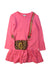 A Pink Long Sleeve Dresses from Little Marc Jacobs in size 8Y for girl. (Front View)