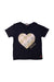 A Navy Short Sleeve T Shirts from Billieblush in size 8Y for girl. (Front View)