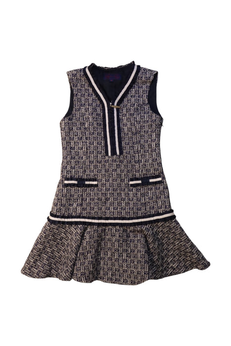 A Navy Sleeveless Dresses from Nicholas & Bears in size 6T for girl. (Front View)