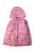 A Pink Rain Jackets from Miki House in size 4T for girl. (Front View)
