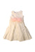 A White Sleeveless Dresses from I Pinco Pallino in size 6T for girl. (Front View)