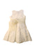 A White Sleeveless Dresses from I Pinco Pallino in size 6T for girl. (Back View)