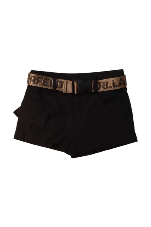 A Black Shorts from Karl Lagerfeld in size 4T for girl. (Front View)