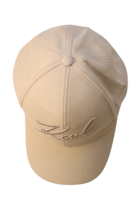 A Beige Caps from Karl Lagerfeld in size O/S for neutral. (Front View)