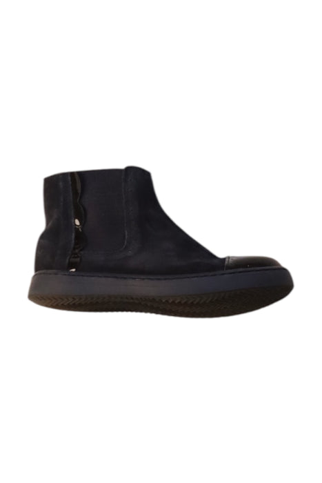 A Black Sneakers from Jacadi in size 6T for girl. (Front View)