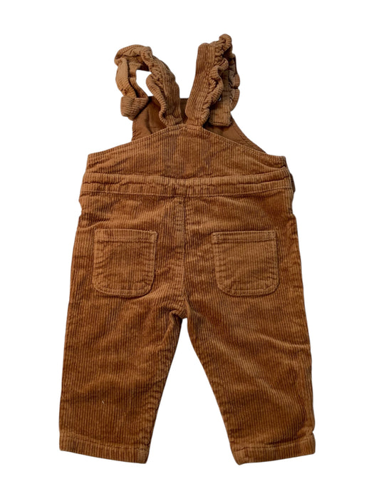 A Brown Long Overalls from Seed in size 3-6M for neutral. (Back View)