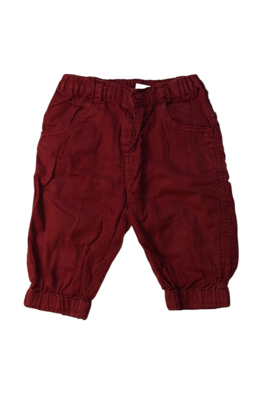 A Burgundy Casual Pants from Petit Bateau in size 3-6M for neutral. (Front View)