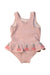 A Pink Swimsuits from Seed in size 6-12M for girl. (Back View)