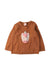 A Brown Long Sleeve Tops from Seed in size 6-12M for girl. (Front View)