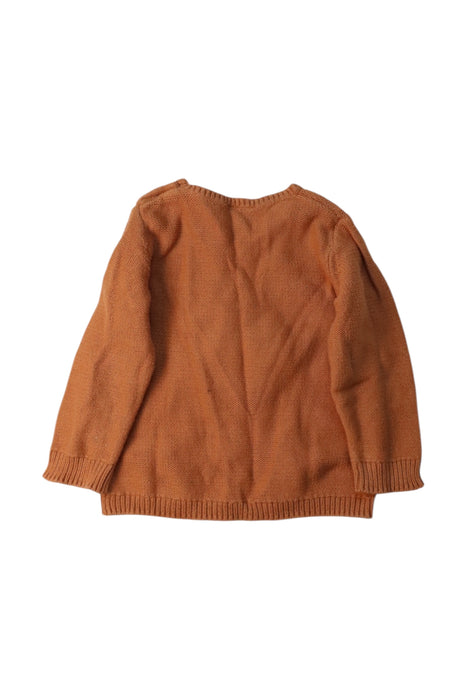 A Brown Long Sleeve Tops from Seed in size 6-12M for girl. (Back View)