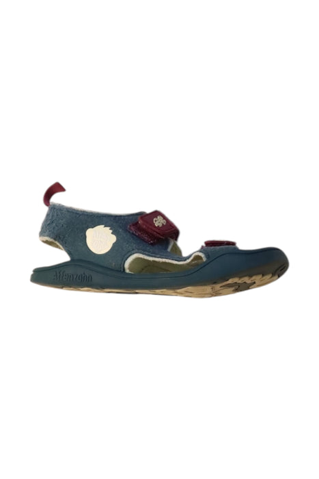 A Blue Aqua Shoes from Affenzahn in size 4T for neutral. (Front View)