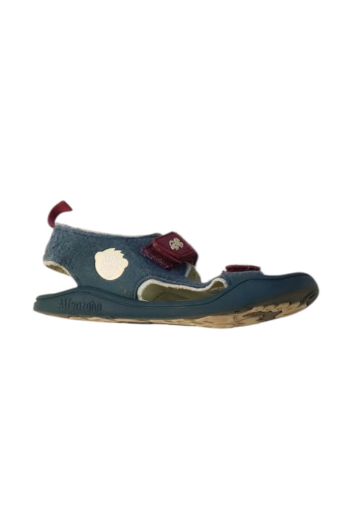 A Blue Aqua Shoes from Affenzahn in size 4T for neutral. (Front View)