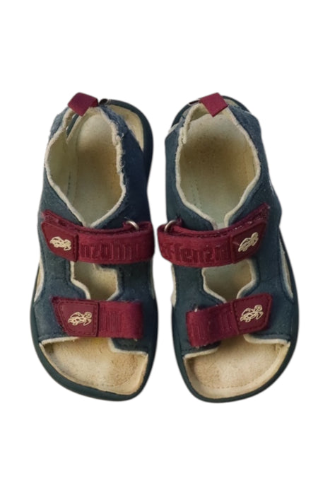 A Blue Aqua Shoes from Affenzahn in size 4T for neutral. (Back View)