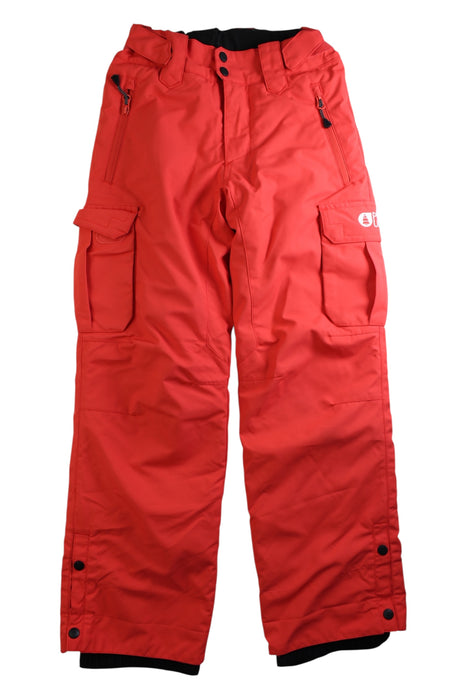 A Red Ski Pants & Salopettes from Picture Organic in size 10Y for neutral. (Front View)