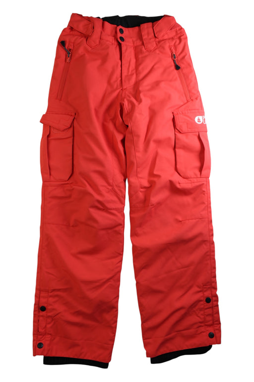 A Red Ski Pants & Salopettes from Picture Organic in size 10Y for neutral. (Front View)
