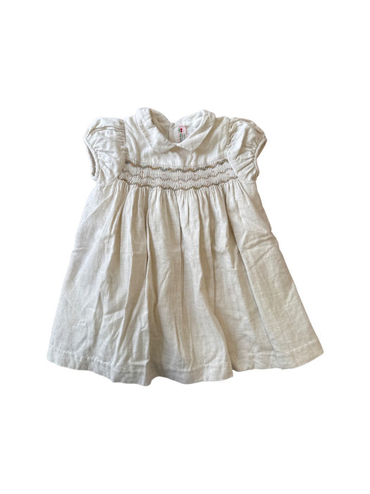 A Beige Short Sleeve Dresses from Bonpoint in size 3T for girl. (Front View)