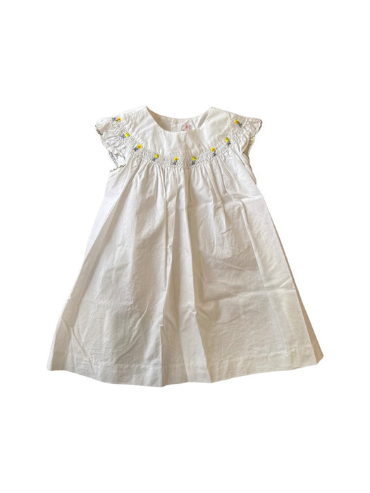 A White Short Sleeve Dresses from Bonpoint in size 2T for girl. (Front View)