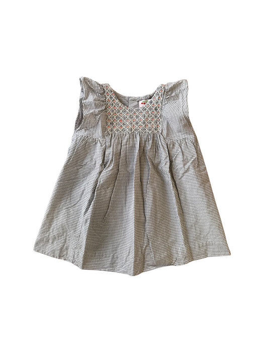 A Blue Sleeveless Dresses from Bonpoint in size 6-12M for girl. (Front View)