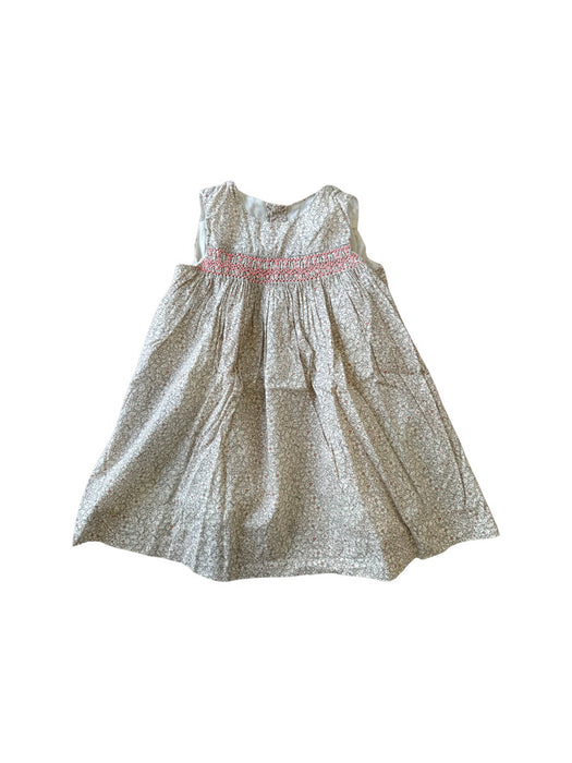 A Beige Sleeveless Dresses from Bonpoint in size 2T for girl. (Front View)