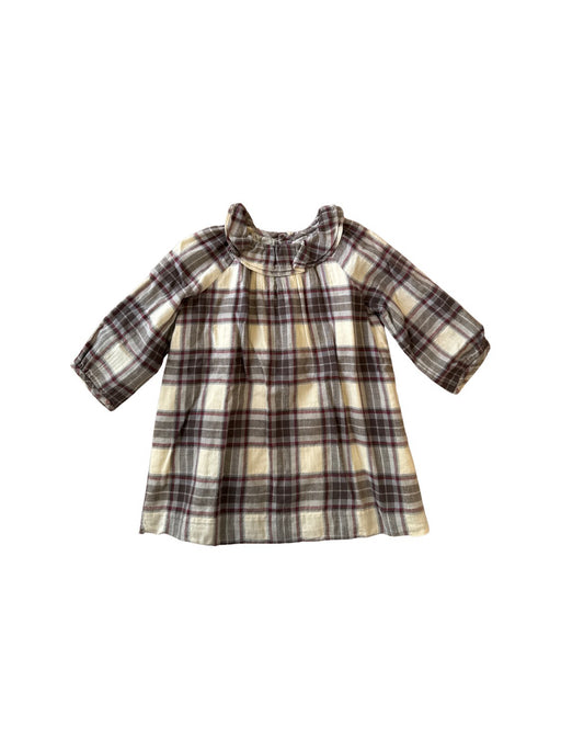 A Beige Long Sleeve Dresses from Bonpoint in size 12-18M for girl. (Front View)