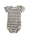 A Beige Short Sleeve Bodysuits from Petit Bateau in size 3T for neutral. (Front View)