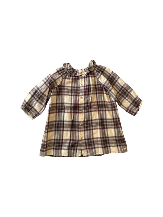 A Beige Long Sleeve Dresses from Bonpoint in size 12-18M for girl. (Back View)