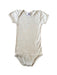A Green Short Sleeve Bodysuits from Petit Bateau in size 3T for neutral. (Front View)