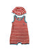 A Red Sleeveless Rompers from Petit Bateau in size 18-24M for neutral. (Front View)