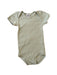 A Green Short Sleeve Bodysuits from Petit Bateau in size 3T for neutral. (Front View)
