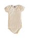 A White Short Sleeve Bodysuits from Petit Bateau in size 3T for neutral. (Front View)