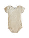 A Grey Short Sleeve Bodysuits from Petit Bateau in size 3T for neutral. (Front View)