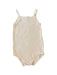 A Beige Sleeveless Bodysuits from Petit Bateau in size 3T for neutral. (Front View)