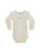 A White Long Sleeve Bodysuits from Petit Bateau in size 18-24M for neutral. (Front View)