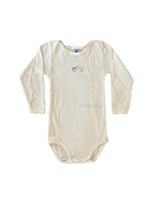 A White Long Sleeve Bodysuits from Petit Bateau in size 18-24M for neutral. (Front View)