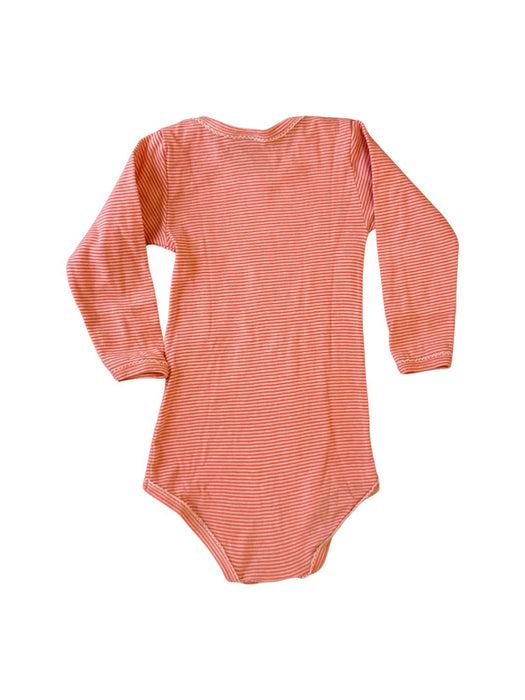 A Peach Long Sleeve Bodysuits from Petit Bateau in size 18-24M for neutral. (Back View)