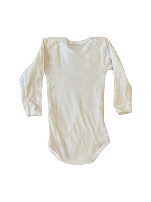 A White Long Sleeve Bodysuits from Petit Bateau in size 18-24M for neutral. (Back View)