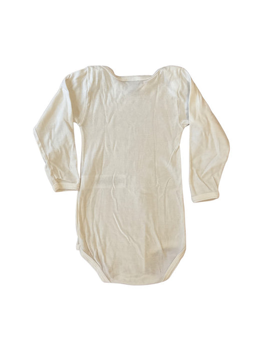 A White Long Sleeve Bodysuits from Petit Bateau in size 18-24M for neutral. (Back View)