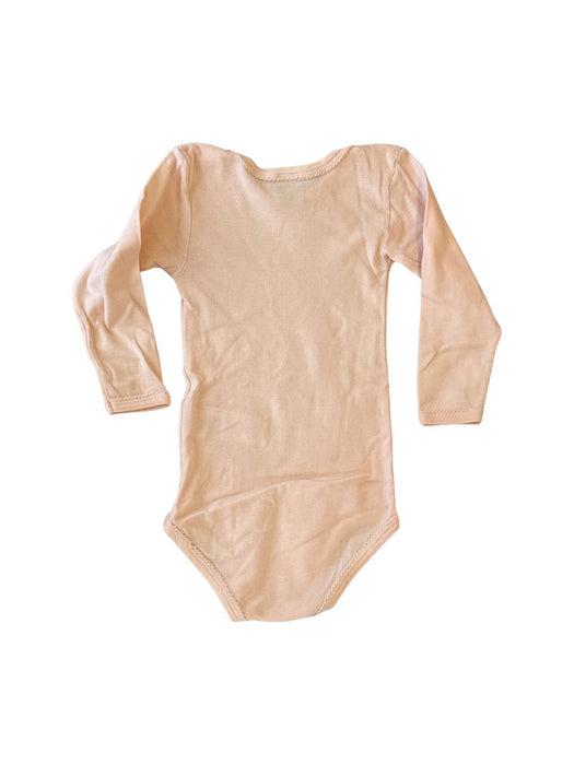 A Pink Long Sleeve Bodysuits from Petit Bateau in size 18-24M for neutral. (Back View)