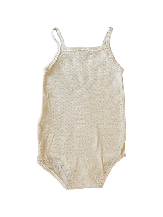 A Beige Sleeveless Bodysuits from Petit Bateau in size 3T for neutral. (Back View)