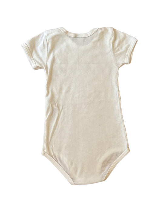 A White Short Sleeve Bodysuits from Petit Bateau in size 3T for neutral. (Back View)